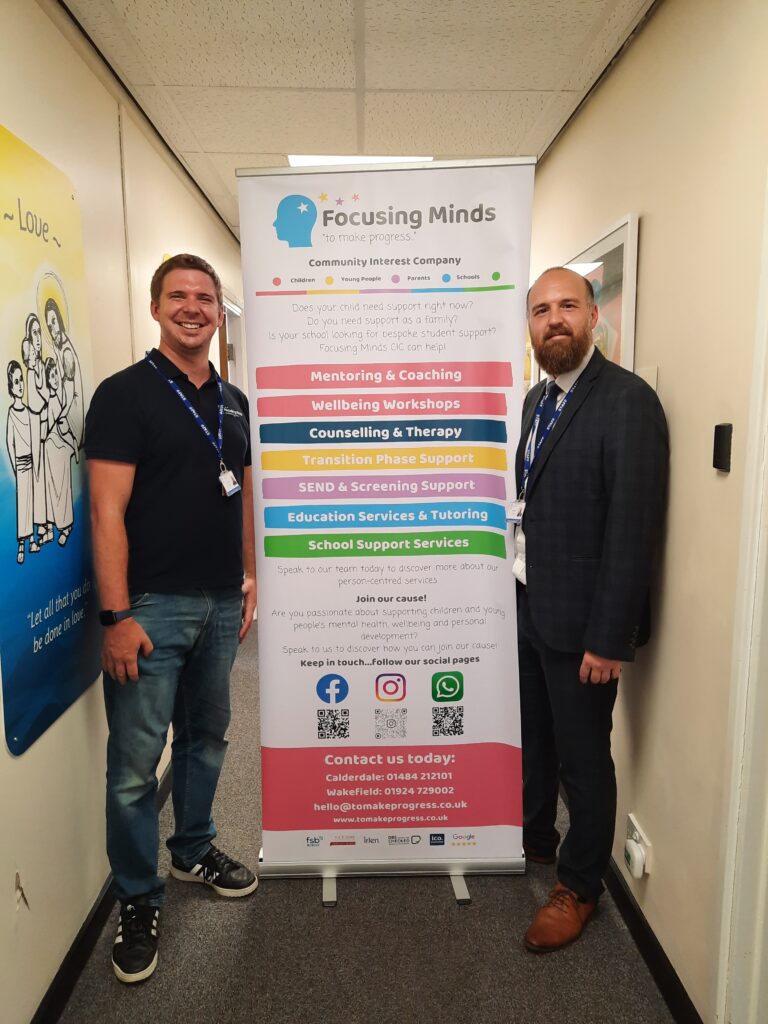 Focusing Minds support at St Thomas' Junior School in Featherstone