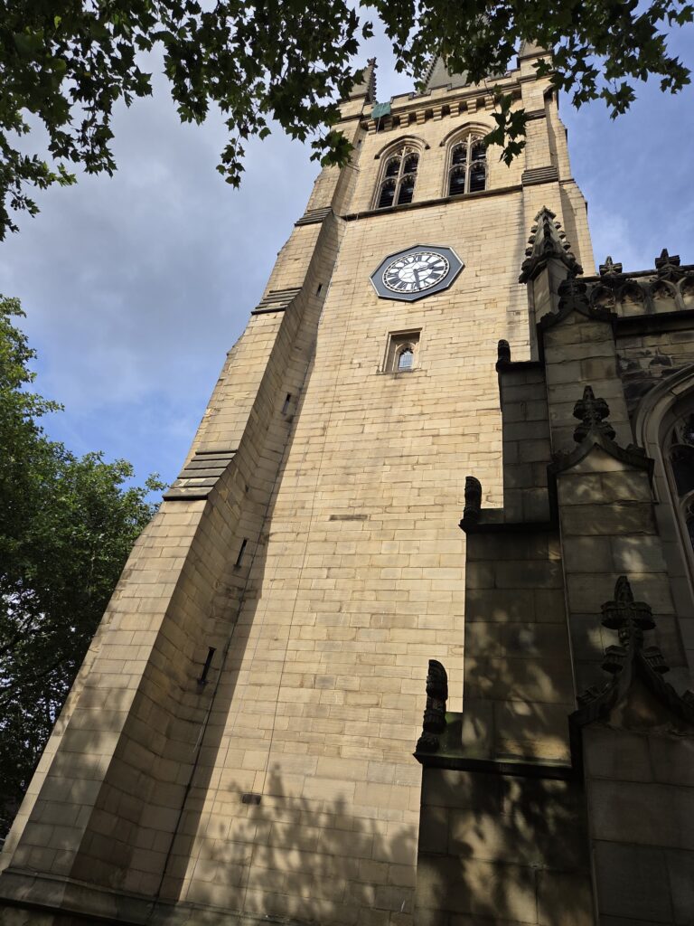 Wakefield Cathedral, venue for the annual charity abseil in Wakefield city centre